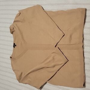Talbots V-neck Tan Sweather US 1X